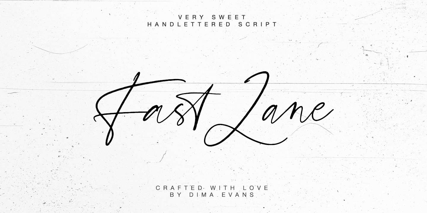 Schriftart Fast Lane
